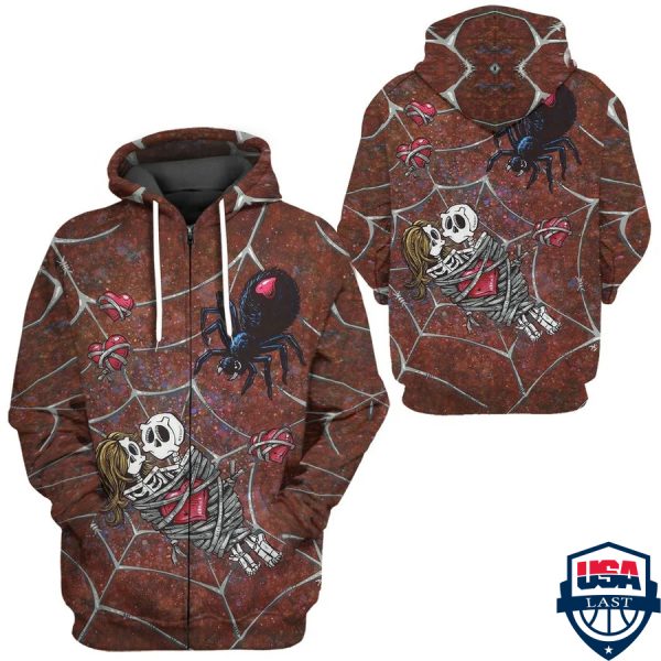 Jack And Sally In Danger 3D Hoodie Apparel