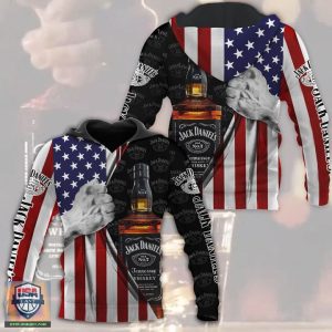 Jack Daniel’S American Flag 3D All Over Print Hoodie