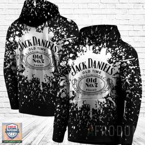 Jack Daniel’S Bleached 3D All Over Print Hoodie