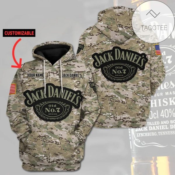 Jack Daniel’S Old No 7 All Over Print Hoodie