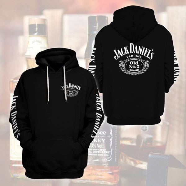 Jack Daniel’S Old No 7 Tennessee Whiskey Black 3D Shirt