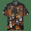 Jack Skelington Halloween Rip Pumpkin 3D Shirt