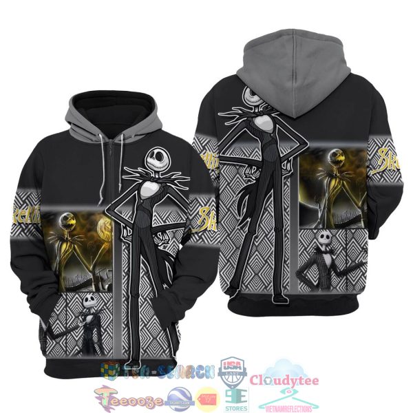 Jack Skellington Black Disney Hoodie 3D