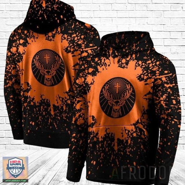 Jagermeister Bleached 3D All Over Print Hoodie