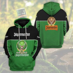 Jagermeister Green Black 3D Hoodie