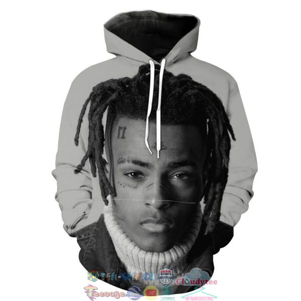 Jahseh Dwayne Onfroy Xxxtentacion Black And White Hoodie 3D