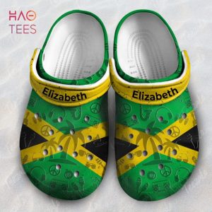 Jamaica Flag Personalized Clogs Shoes With Your Name