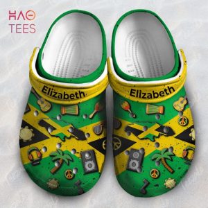 Jamaica Flag Symbols Personalized Clogs Shoes