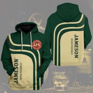 Jameson Irish Whiskey Green 3D Hoodie