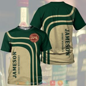 Jameson Irish Whiskey Green Khaki 3D Shirt