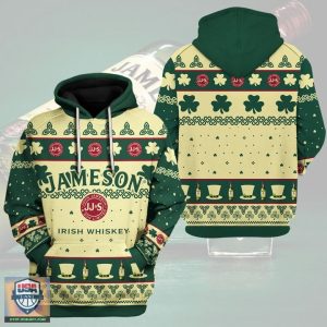 Jameson Irish Whiskey Symbols 3D Hoodie