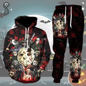 Jason Voorhees Halloween Movie Full Print Combo Hoodie And Sweatpants