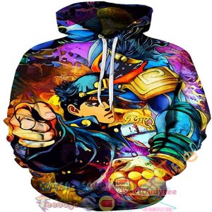 Jojo’S Bizarre Adventure Cosplay Hoodie 3D