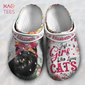 Just A Girl Who Loves Cats Personalized Crocs Shoes