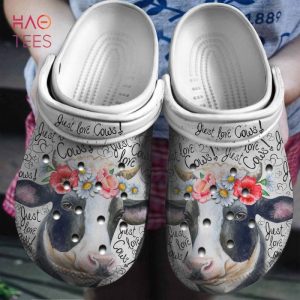 Just Love Cows Crocs Shoes