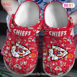 Kansas City Chiefs NFL Sport Crocs Crocband Clogs Shoes Comfortable For Men Women and Kids