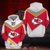 Kansas City Chiefs Nfl Logo Red White 3D Hoodie