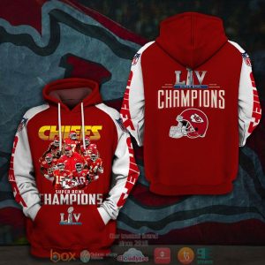 Kansas City Chiefs Nfl Players Super Bowl Liv 3D Hoodie