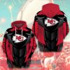 Kansas City Chiefs Nfl Red Black 3D Hoodie