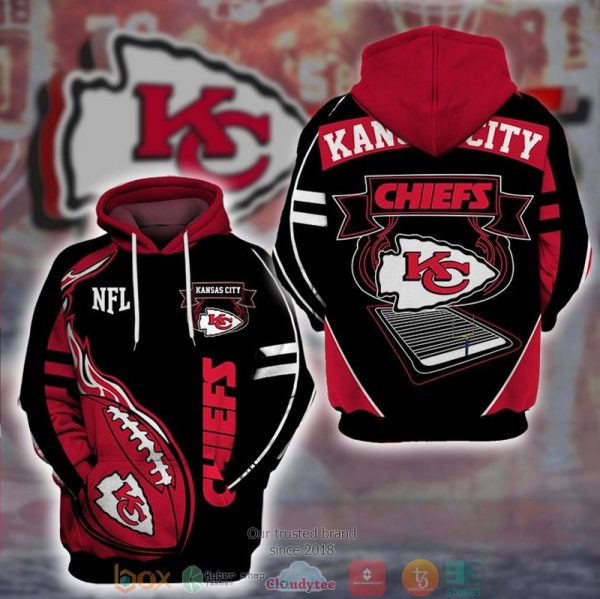 Kansas City Chiefs Nfl Rugby 3D Hoodie