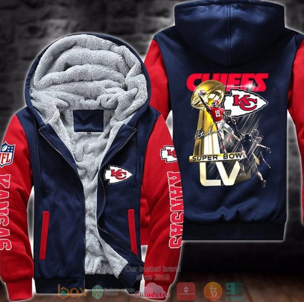 Kansas City Chiefs Nfl Super Bowl Liv 3D Fleece Hoodie