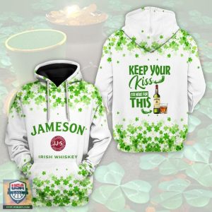 Keep Your Kiss I’M Here For This Jameson 3D All Over Print Hoodie