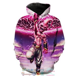 Kid Buu Destruction Dragon Ball Hoodie 3D