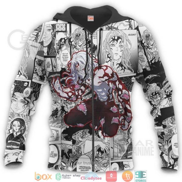 Kimetsu Anime Mix Manga Muzan Kibutsuji 3D Hoodie