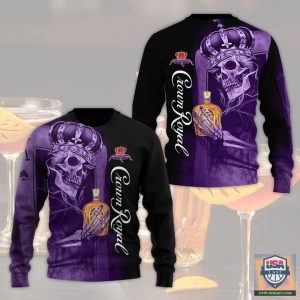 King Skull And Crown Royal 3D All Over Print Hoodie T-Shirt