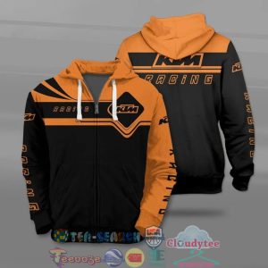 Ktm Racing All Over Printed T-Shirt Hoodie