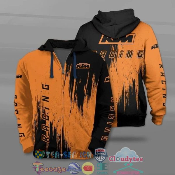 Ktm Racing Ver 2 All Over Printed T-Shirt Hoodie