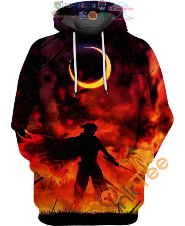 Kyojuro Rengoku Breath Of Fire Demon Slayer Hoodie 3D