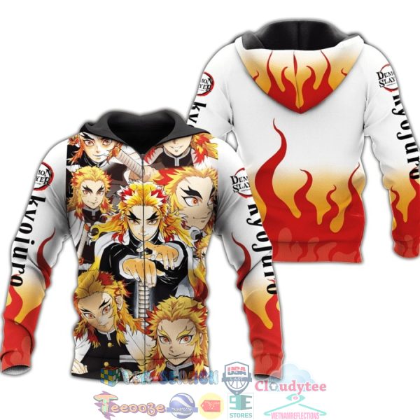 Kyojuro Rengoku Demon Slayer Anime 3D Hoodie