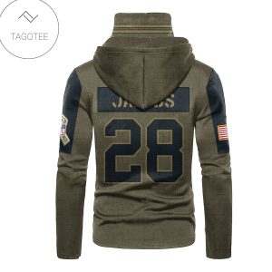 Las Vegas Raiders Number 28 Josh Jacobs Mask Hoodie