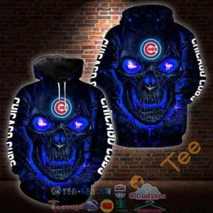 Lava Skull Mlb Chicago Cubs Hoodie 3D