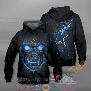 Lava Skull Nfl Dallas Cowboys Hoodie 3D