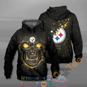 Lava Skull Nfl Pittsburgh Steelers Hoodie 3D