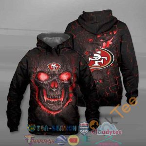 Lava Skull Nfl San Francisco 49Ers Hoodie 3D