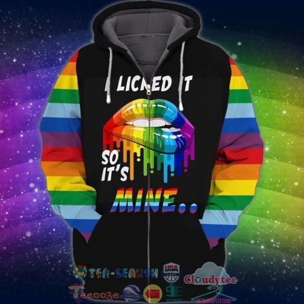 Lgbt Lips Licked It So It’S Mine 3D Hoodie