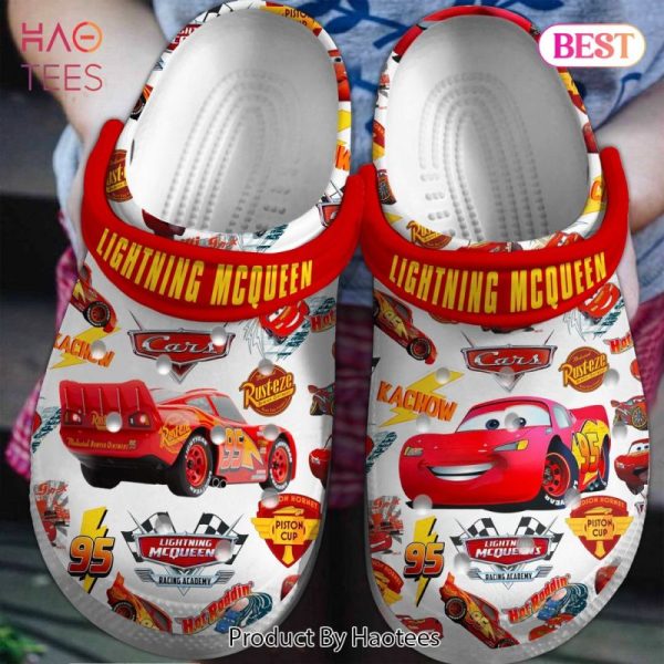 Lightning Mcqueen Cartoon Crocs Crocband Clogs Shoes Comfortable For Men Women and Kids