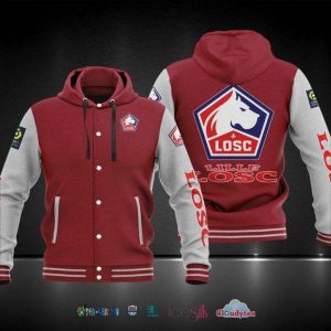 Ligue 1 Losc Lille Baseball Hoodie Jacket