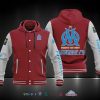 Ligue 1 Olympique De Marseille Baseball Hoodie Jacket