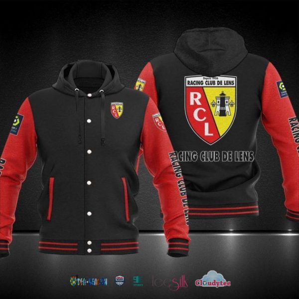 Ligue 1 Racing Club De Lens Baseball Hoodie Jacket