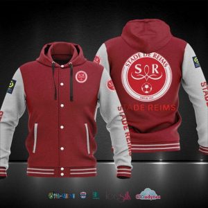 Ligue 1 Stade De Reims Baseball Hoodie Jacket