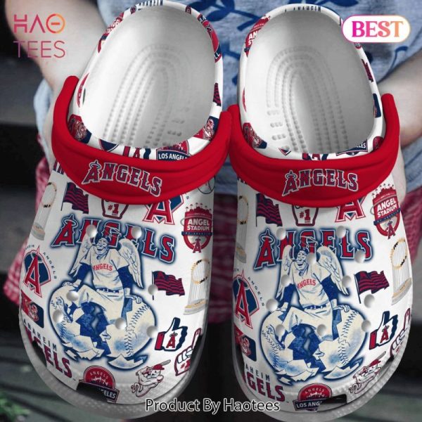 Los Angeles Angels MLB Sport Crocs Crocband Clogs Shoes Comfortable For Men Women and Kids