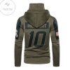 Los Angeles Chargers Number 10 Justin Herbert Mask Hoodie