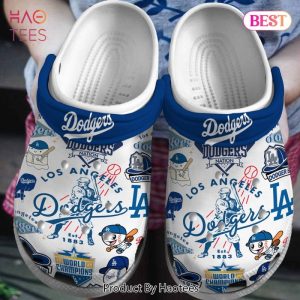 Los Angeles Dodgers MLB Crocs Crocband Clogs Shoes Comfortable For Men Women and Kids