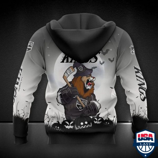 Los Angeles Kings Nhl Halloween All Over Printed Hoodie