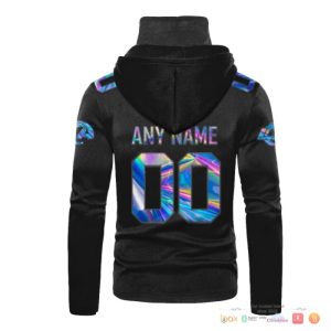 Los Angeles Rams Black Hologram 3D Hoodie Mask