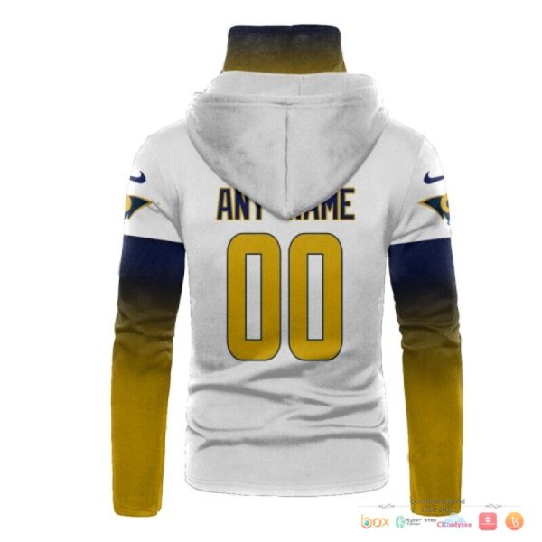 Los Angeles Rams Blue And White 3D Hoodie Mask